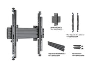 Multibrackets MBW1U Micro Adjustable M Wallmount Pro - (32"-65") Wall Mount Bracket Multibrackets