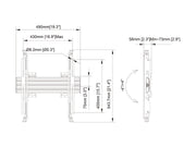 Multibrackets MBW1U Micro Adjustable M Wallmount Pro - (32"-65") Wall Mount Bracket Multibrackets