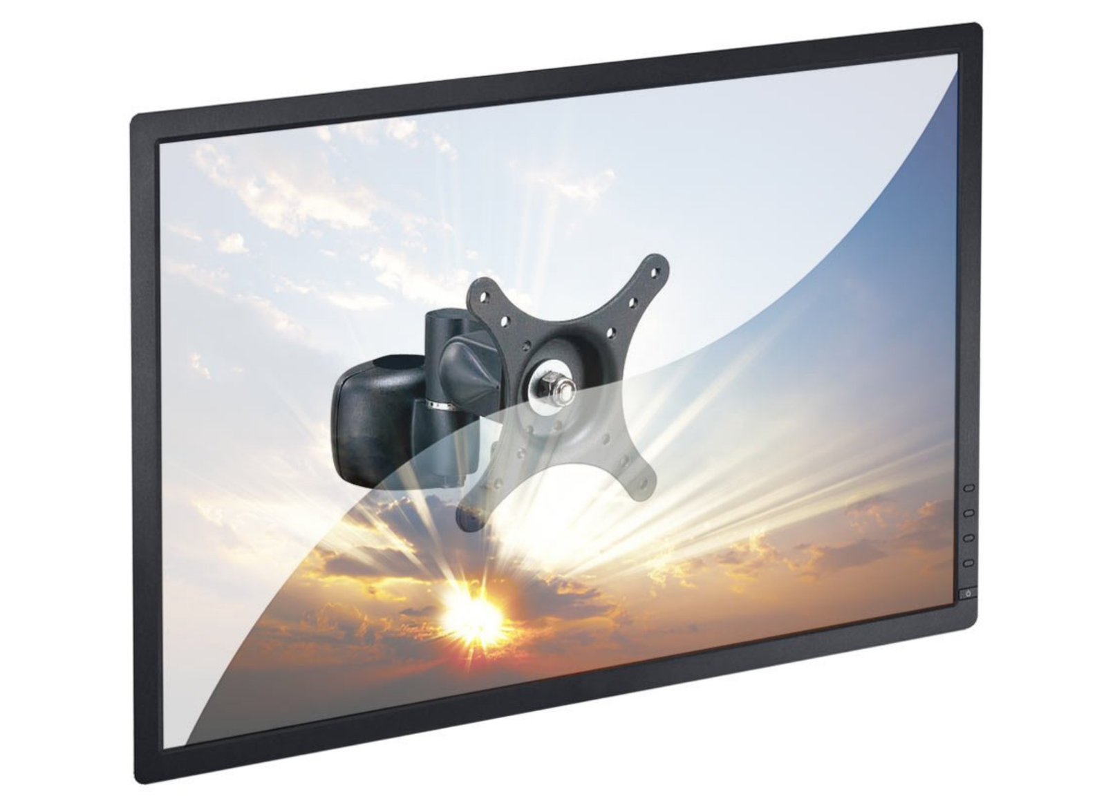 Lindy LCD Bracket Up To 6kg, Black | 40955 Wall Mount Bracket Lindy