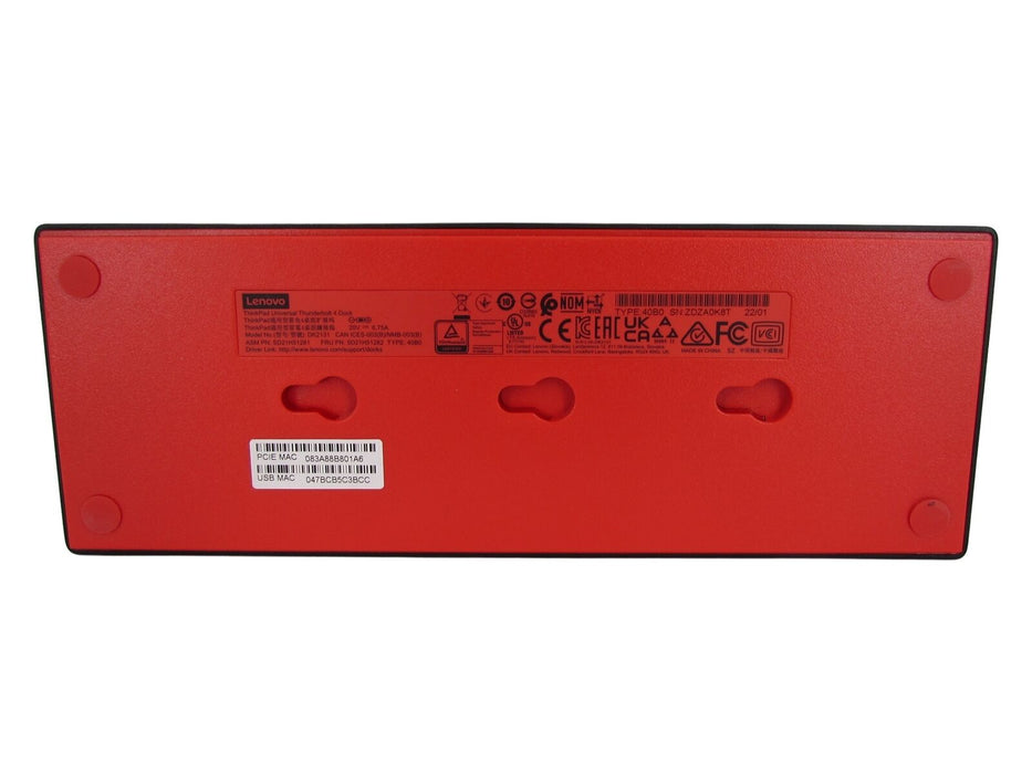 Lenovo 40B00135UK 4K 3840 x 2160 USB Type C Docking Station For Notebook/Monitor Docking Station Lenovo