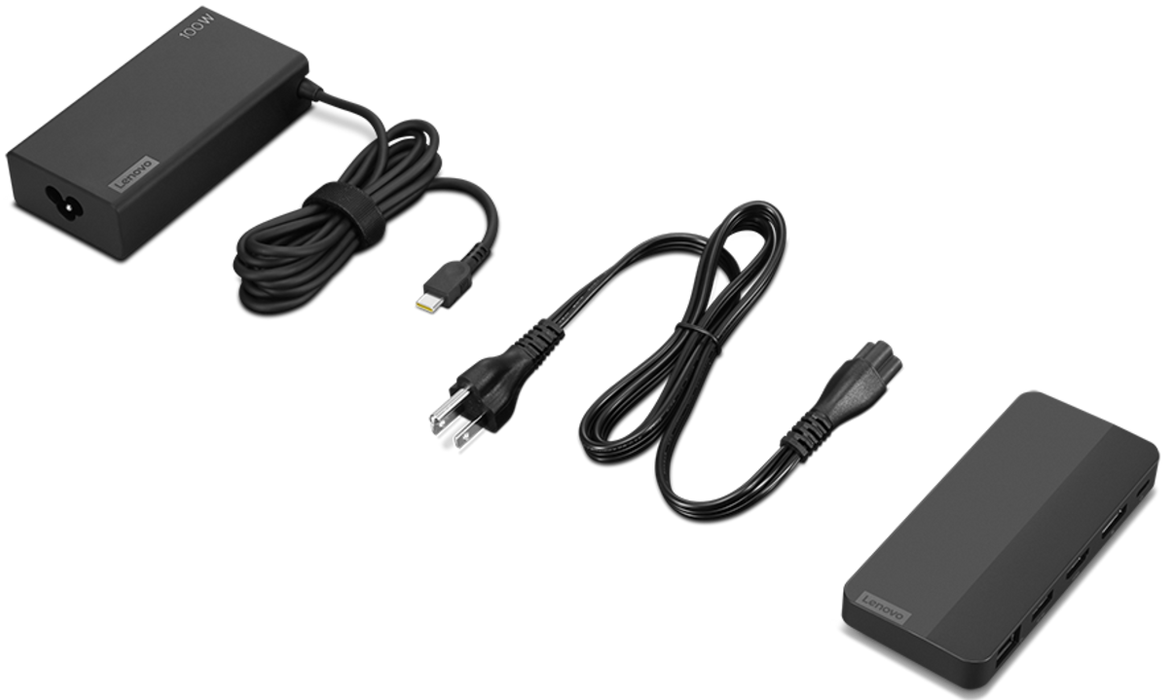 Lenovo USB-C Dual Display Travel Dock | 40B90100UK USB Hubs & Docking Station Lenovo