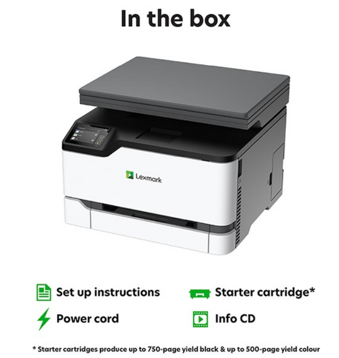 Lexmark MC322dwe Laser 22 Ppm 600 x 600 DPI A4 Wi-Fi Printer Colour Lexmark