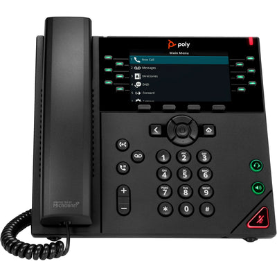 Poly VVX 450 12-Line IP Phone and PoE-enabled | 8B1L7AA#AC3 Audio Conferencing System Poly