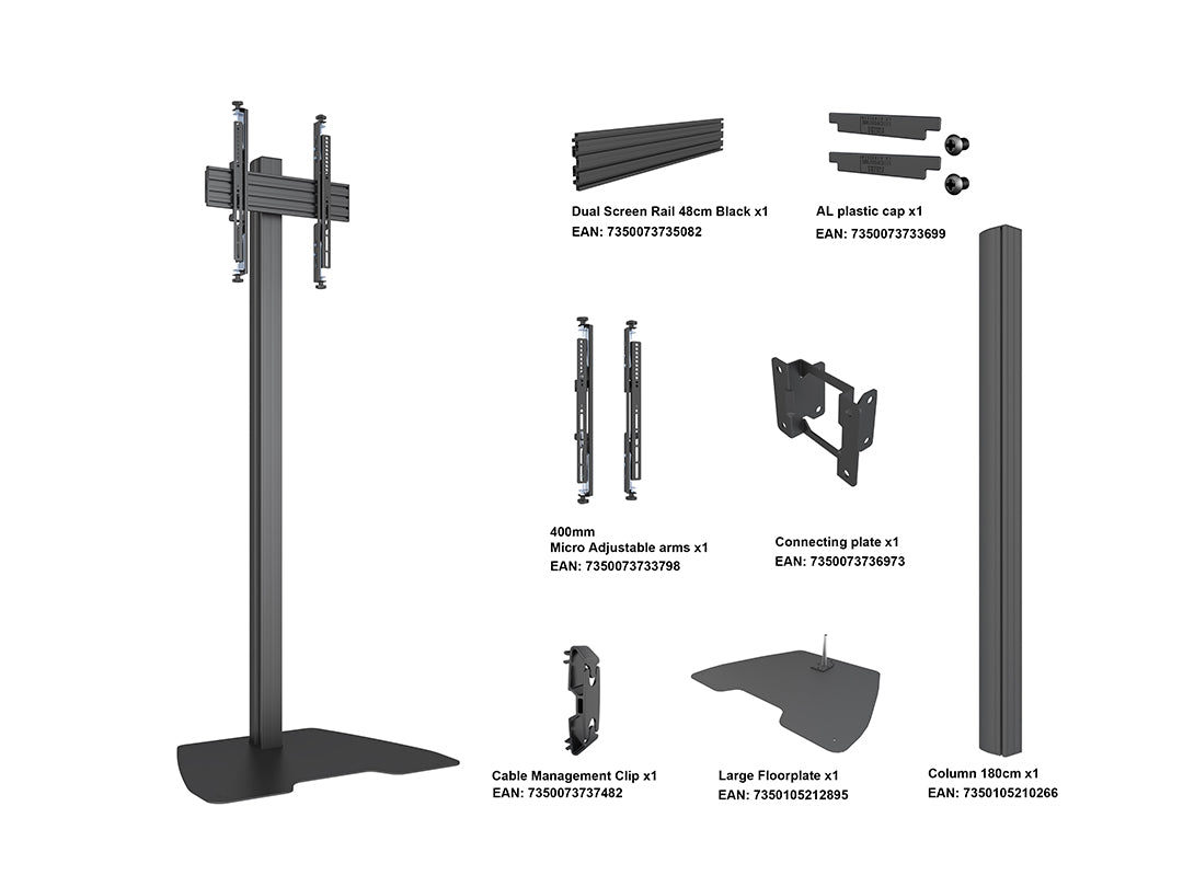 Multibrackets MBFSC1U M Floorstand Column Pro - (40"-75") Floor Stand Multibrackets