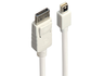 Lindy 3m Mini DisplayPort to DisplayPort Cable, White | 41058