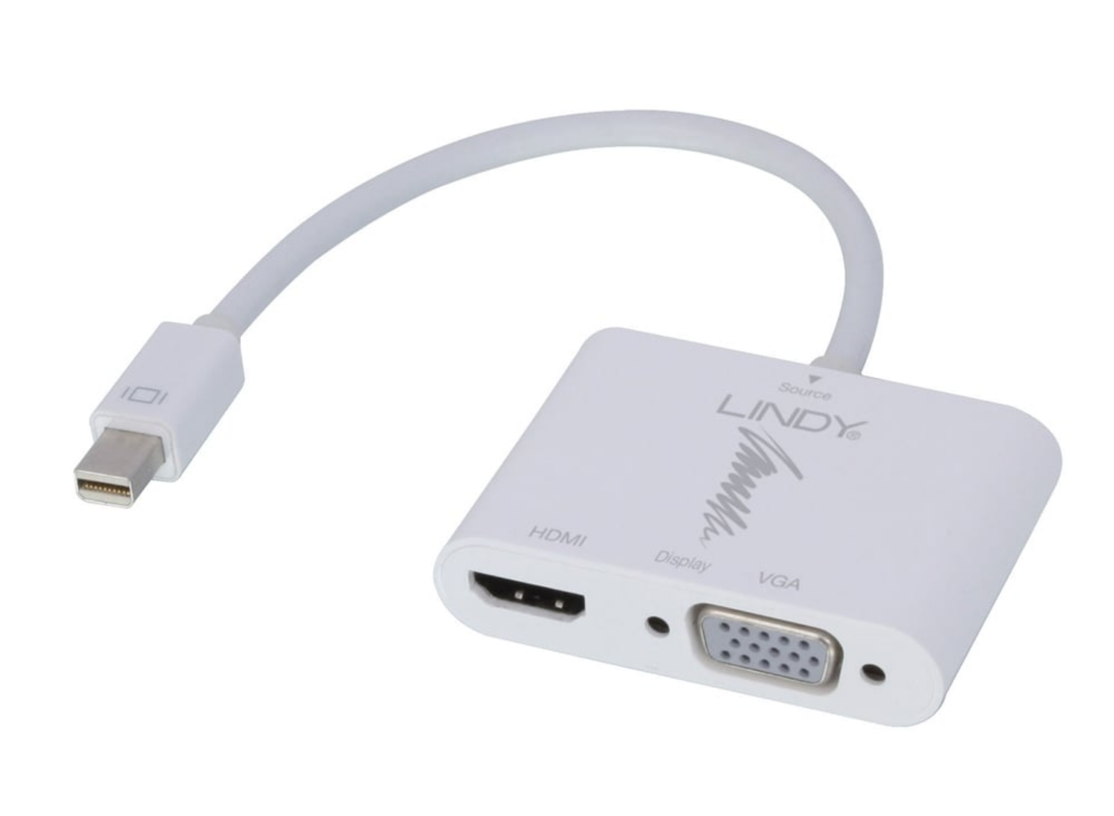 Lindy Mini DisplayPort 1.2 to HDMI 1.4 & VGA Converter | 41070 Adapter / Converter Lindy