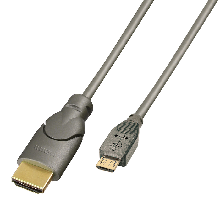Lindy 0.5m MHL to HDMI Connection Cable | 41565 Adapter / Converter Lindy