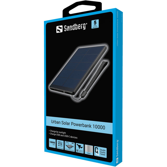 Sandberg 10000 mAh Urban Solar Powerbank | 420-54