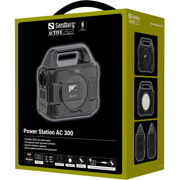 Sandberg Portable Power Station AC 300 230V | 420-84 Portable Power Station Sandberg