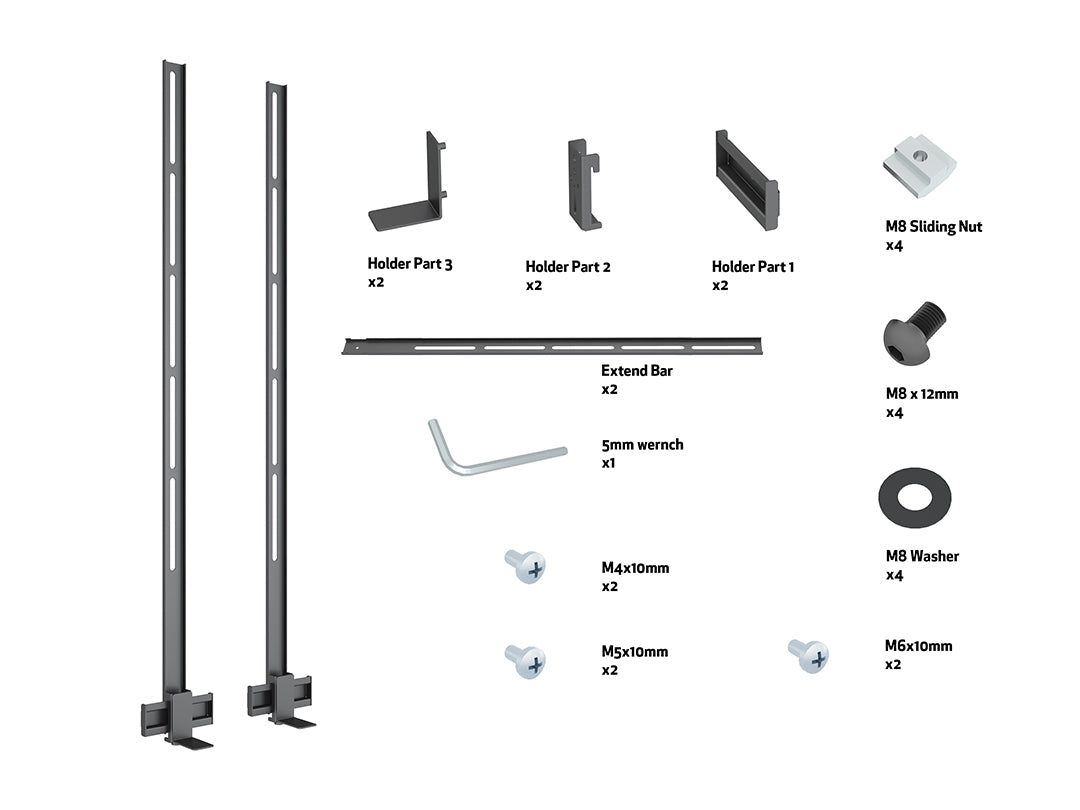Multibrackets M Universal Soundbar Mount and Camera Holder Large Mounting Accessory Multibrackets