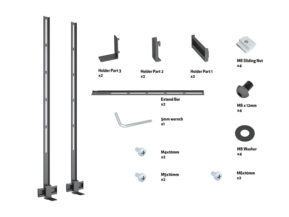 Multibrackets M Universal Soundbar Mount and Camera Holder Large Mounting Accessory Multibrackets