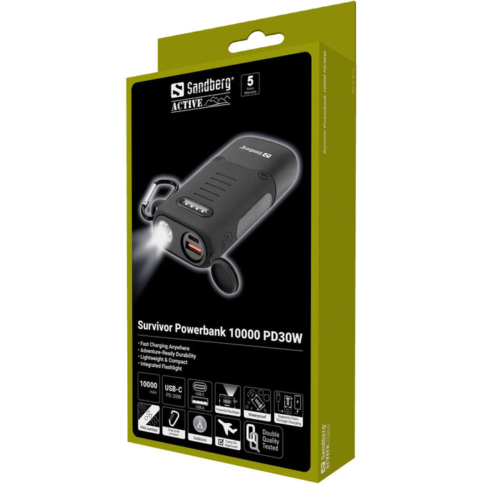 Sandberg Survivor Powerbank 10.000 mAh PD 30W | 421-11