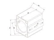 Multibrackets M Pro Series Pole Drill Fixture Mounting Accessory Multibrackets