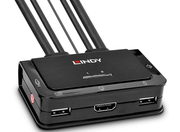 Lindy 2 Port HDMI 4K30, USB 2.0 & Audio Cable KVM Switch | 42340 Switches Lindy
