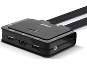 Lindy 2 Port HDMI 4K30, USB 2.0 & Audio Cable KVM Switch | 42340 Switches Lindy