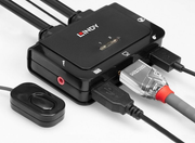 Lindy 2 Port HDMI 4K30, USB 2.0 & Audio Cable KVM Switch | 42340 Switches Lindy
