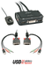 Lindy 2 Port DVI-D Single Link, USB 2.0 & Audio Cable KVM Switch - 42341 Lindy Kvm Switch Lindy