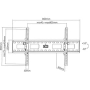 Manhattan 37" - 90" Flat-Panel Display Tilting Wall Mount | 423830 Wall Mount Bracket Manhattan