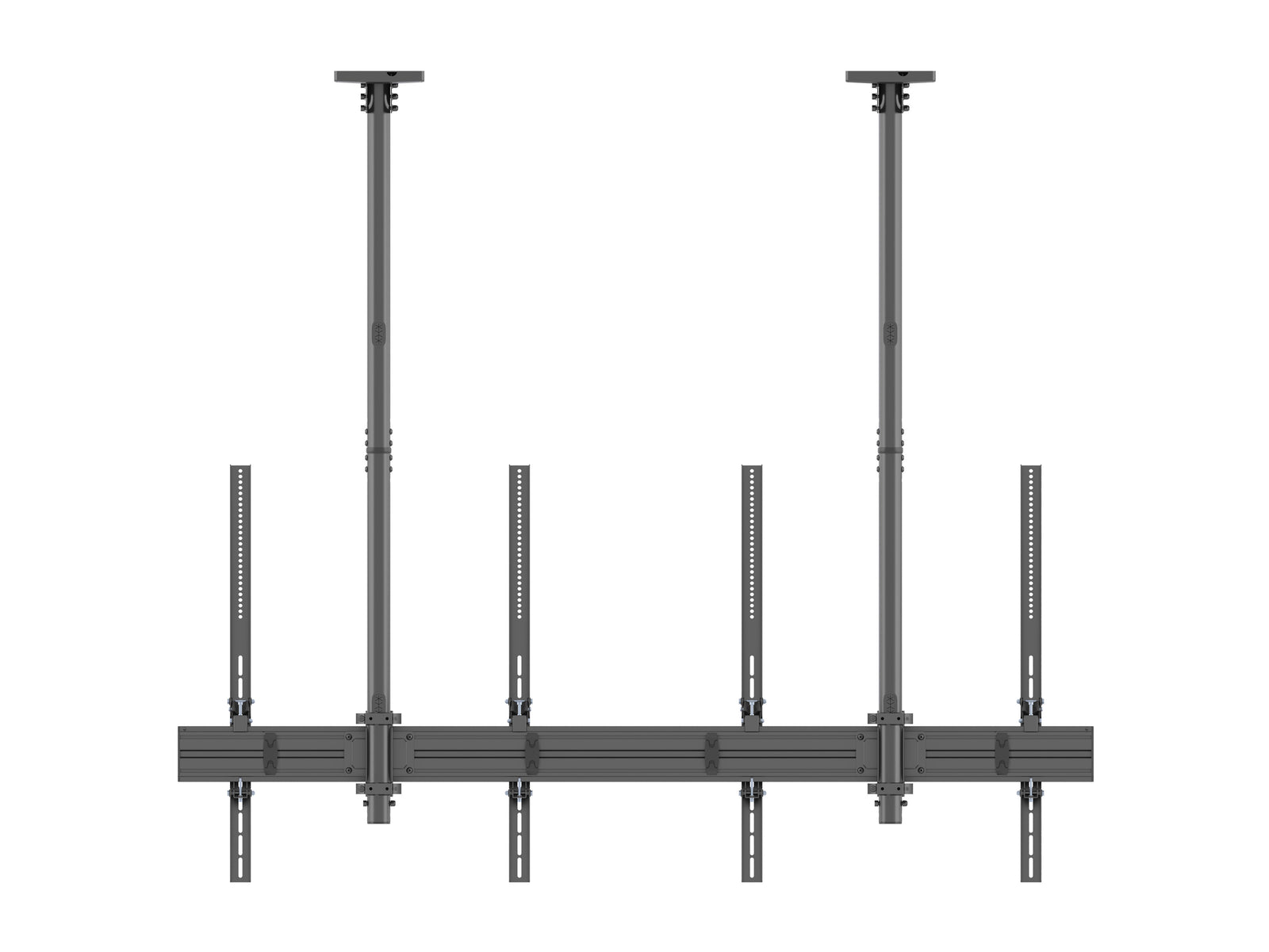Multibrackets MBC2UHD M Pro 1.5m 2-Screen Ceiling Mount For Up to 86" Screens | 7340234814244 Ceiling Mount Bracket Multibrackets