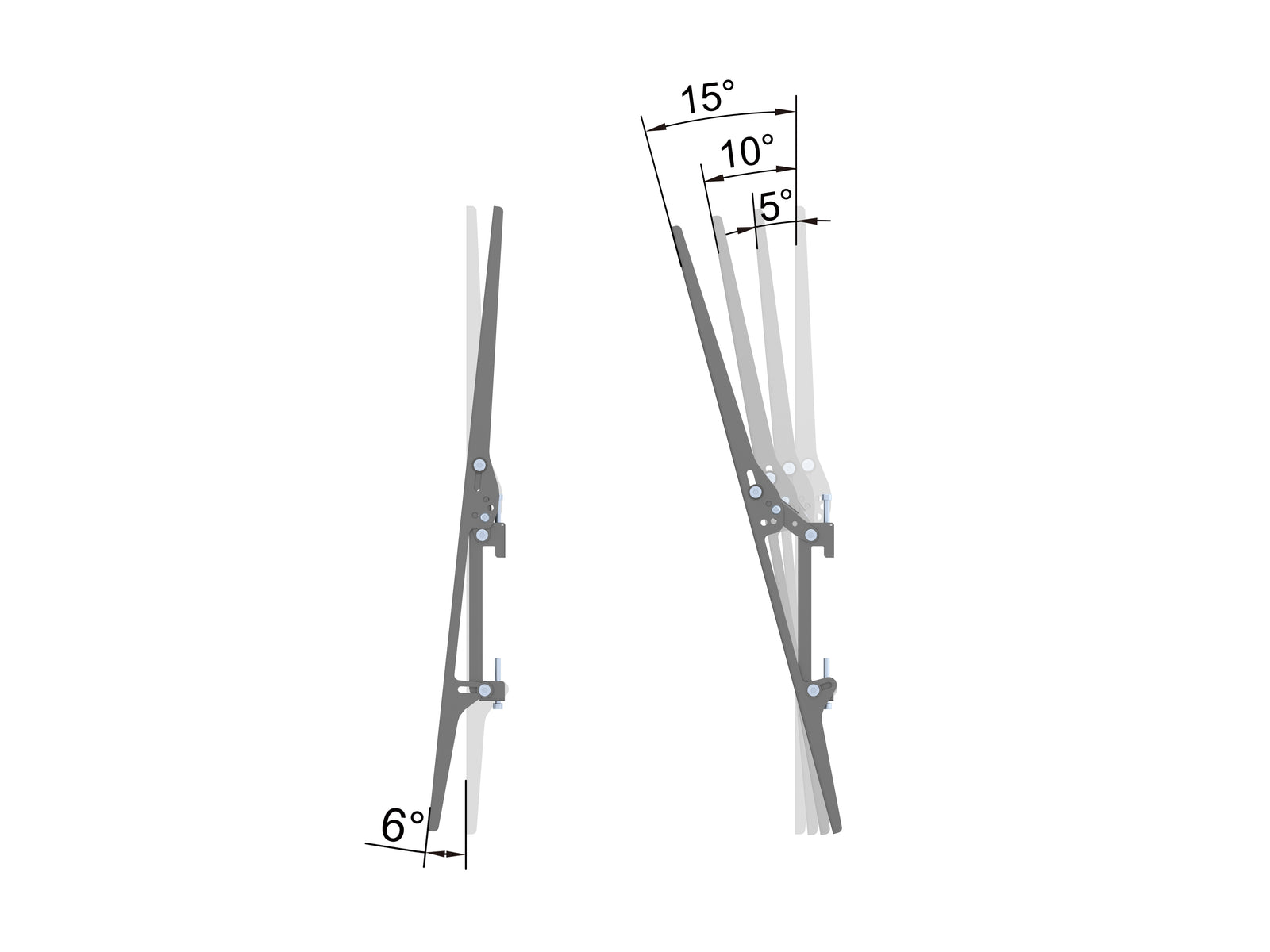 Multibrackets MBC2UHD M Pro 1.5m 2-Screen Ceiling Mount For Up to 86" Screens | 7340234814244 Ceiling Mount Bracket Multibrackets