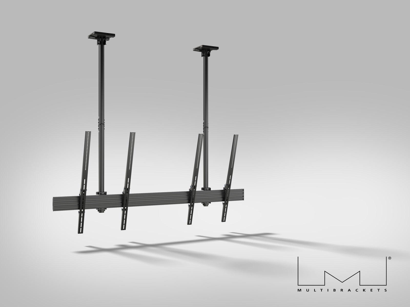 Multibrackets MBC2UHD M Pro 1.5m 2-Screen Ceiling Mount For Up to 86" Screens | 7340234814244 Ceiling Mount Bracket Multibrackets