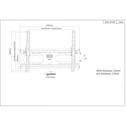 Manhattan 37" - 70" TV & Monitor Wall Mount Tilt | 424752 Wall Mount Bracket Manhattan