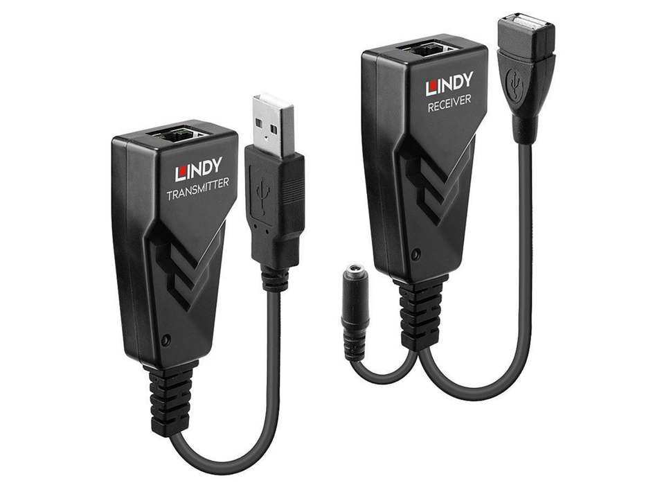 Lindy 100m USB 2.0 Cat.6 Extender | 42674 Lindy Network Extenders Lindy