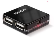 Lindy 4 Port USB 2.0 Mini Hub | 42742 USB Hub & Docking Station Lindy