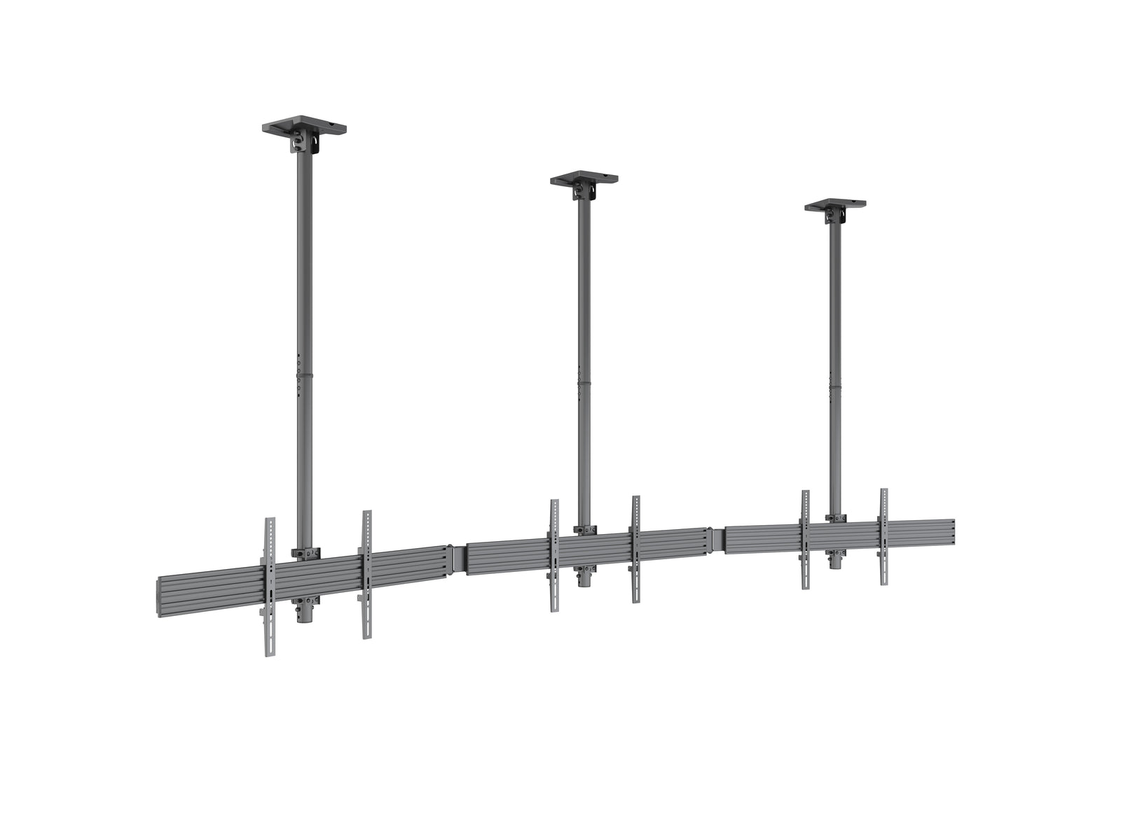Multibrackets MBC3X1U M Pro 3m 3-Screen Curved Ceiling Mount For 40"-65" Screens | 7340234814275 Ceiling Mount Bracket Multibrackets