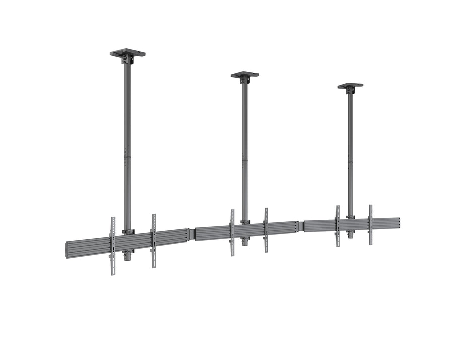 Multibrackets MBC3X1U M Pro 3m 3-Screen Curved Ceiling Mount For 40"-65" Screens | 7340234814275