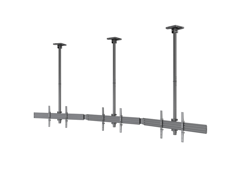 Multibrackets MBC3X1U M Pro 3m 3-Screen Curved Ceiling Mount For 40"-65" Screens | 7340234814275