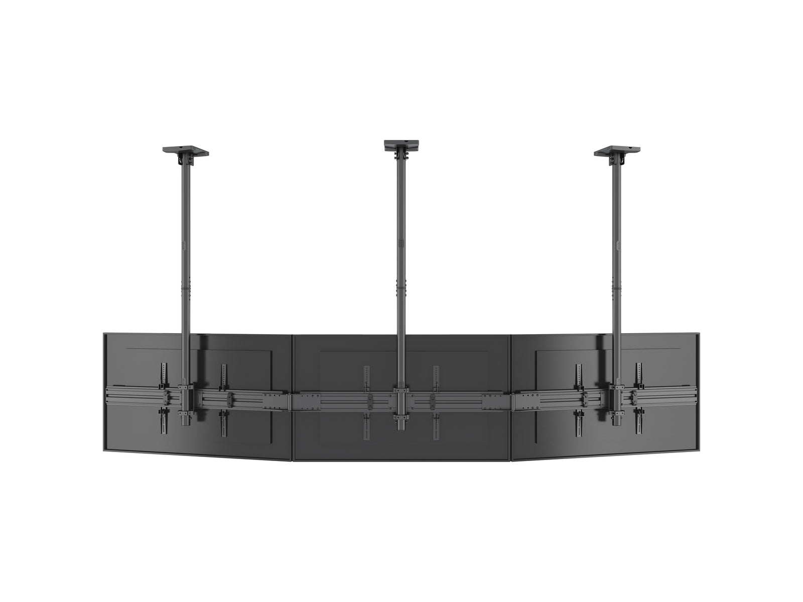Multibrackets MBC3X1U M Pro 3m 3-Screen Curved Ceiling Mount For 40"-65" Screens | 7340234814275 Ceiling Mount Bracket Multibrackets