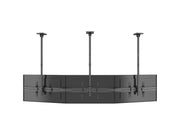 Multibrackets MBC3X1U M Pro 3m 3-Screen Curved Ceiling Mount For 40"-65" Screens | 7340234814275 Ceiling Mount Bracket Multibrackets