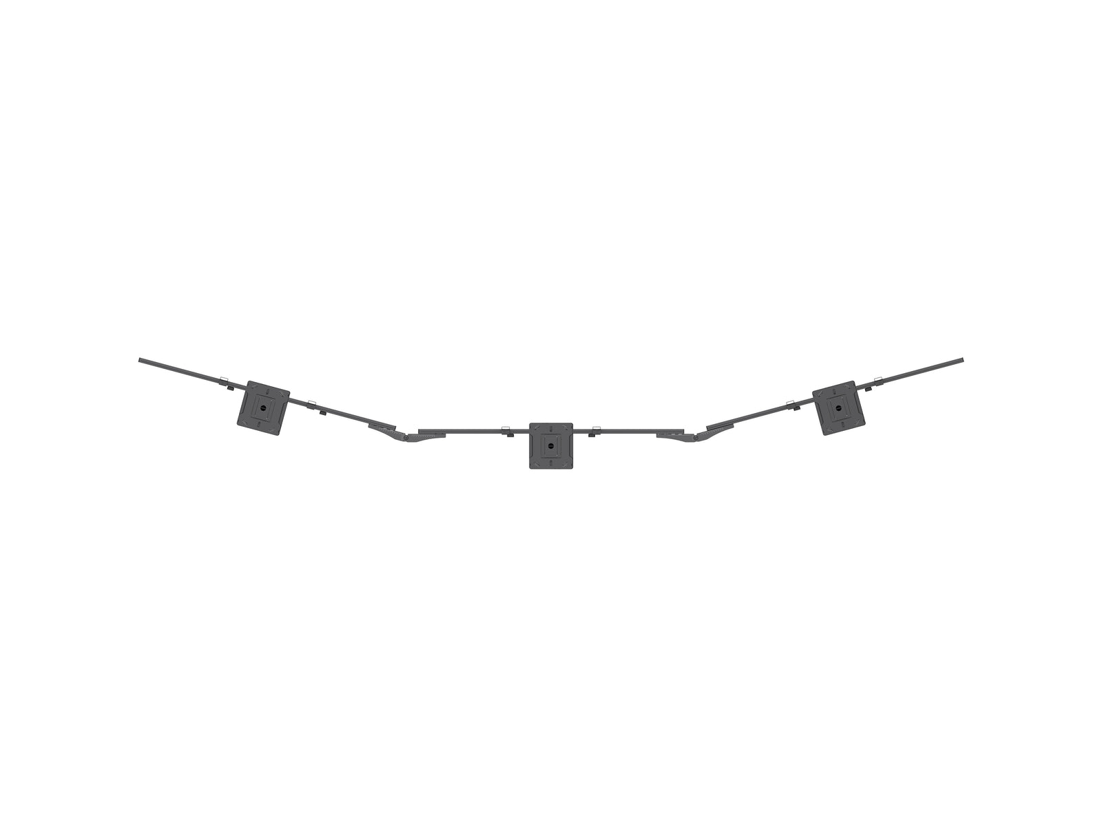 Multibrackets MBC3X1U M Pro 3m 3-Screen Curved Ceiling Mount For 40"-65" Screens | 7340234814275 Ceiling Mount Bracket Multibrackets