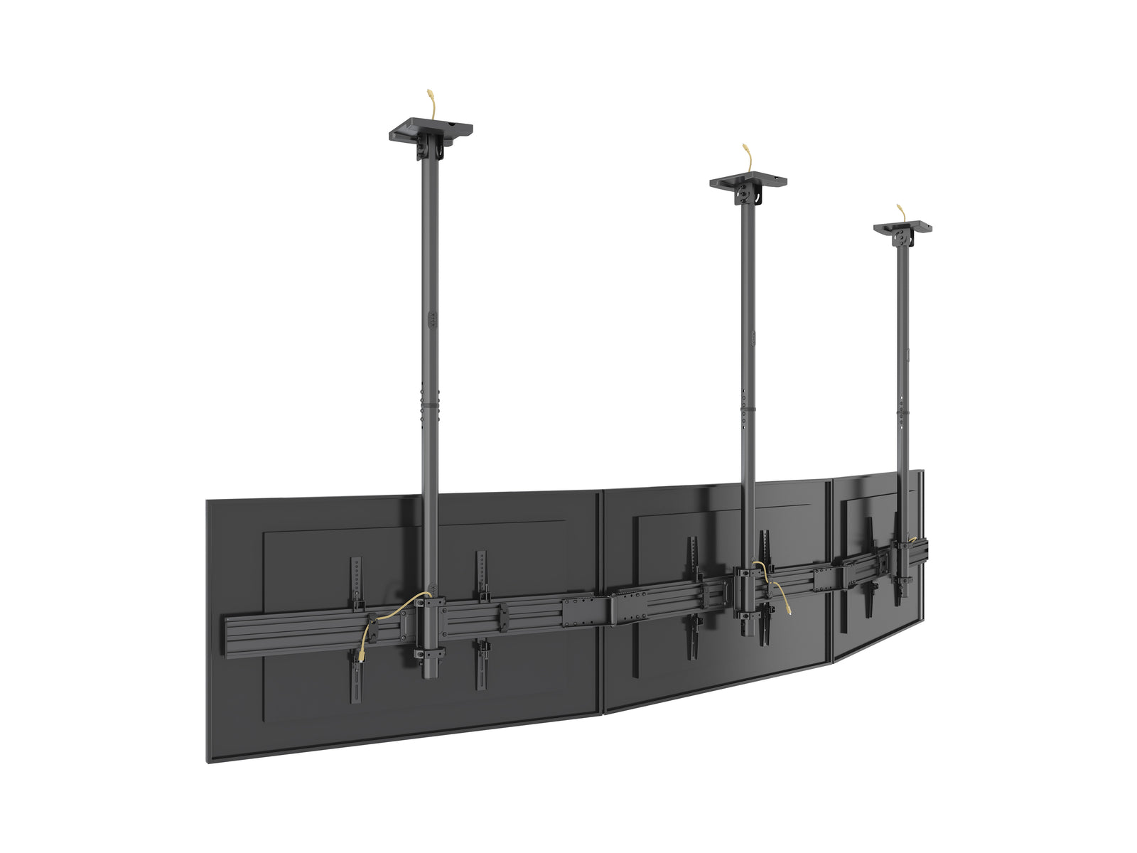 Multibrackets MBC3X1U M Pro 3m 3-Screen Curved Ceiling Mount For 40"-65" Screens | 7340234814275 Ceiling Mount Bracket Multibrackets