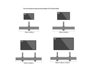 Multibrackets MBC3X1U M Pro 3m 3-Screen Curved Ceiling Mount For 40"-65" Screens | 7340234814275 Ceiling Mount Bracket Multibrackets