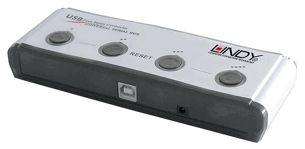 Lindy USB to 4 Port Serial Converter | 42858 Adapter / Converter Lindy