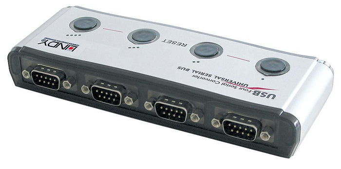Lindy USB to 4 Port Serial Converter | 42858 Adapter / Converter Lindy