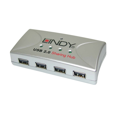 Lindy USB 2.0 Sharing Hub | 42887 Lindy Interface Hubs Lindy
