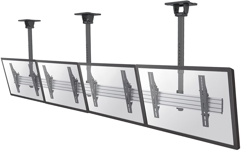 Neomounts NMPRO-CMB4 Quad Ceiling Menu Board Mount 32″–65″, 114 cm Pole Ceiling Mount Bracket NeoMounts