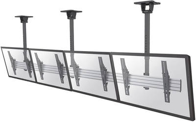 Neomounts NMPRO-CMB4 Quad Ceiling Menu Board Mount 32″–65″, 114 cm Pole Ceiling Mount Brackets NeoMounts