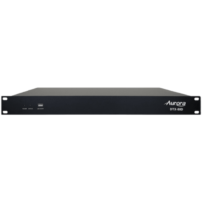 Aurora DTX-88D 8x8 Dante DSP with 8x8 Analog in and Out Audio Processor Aurora