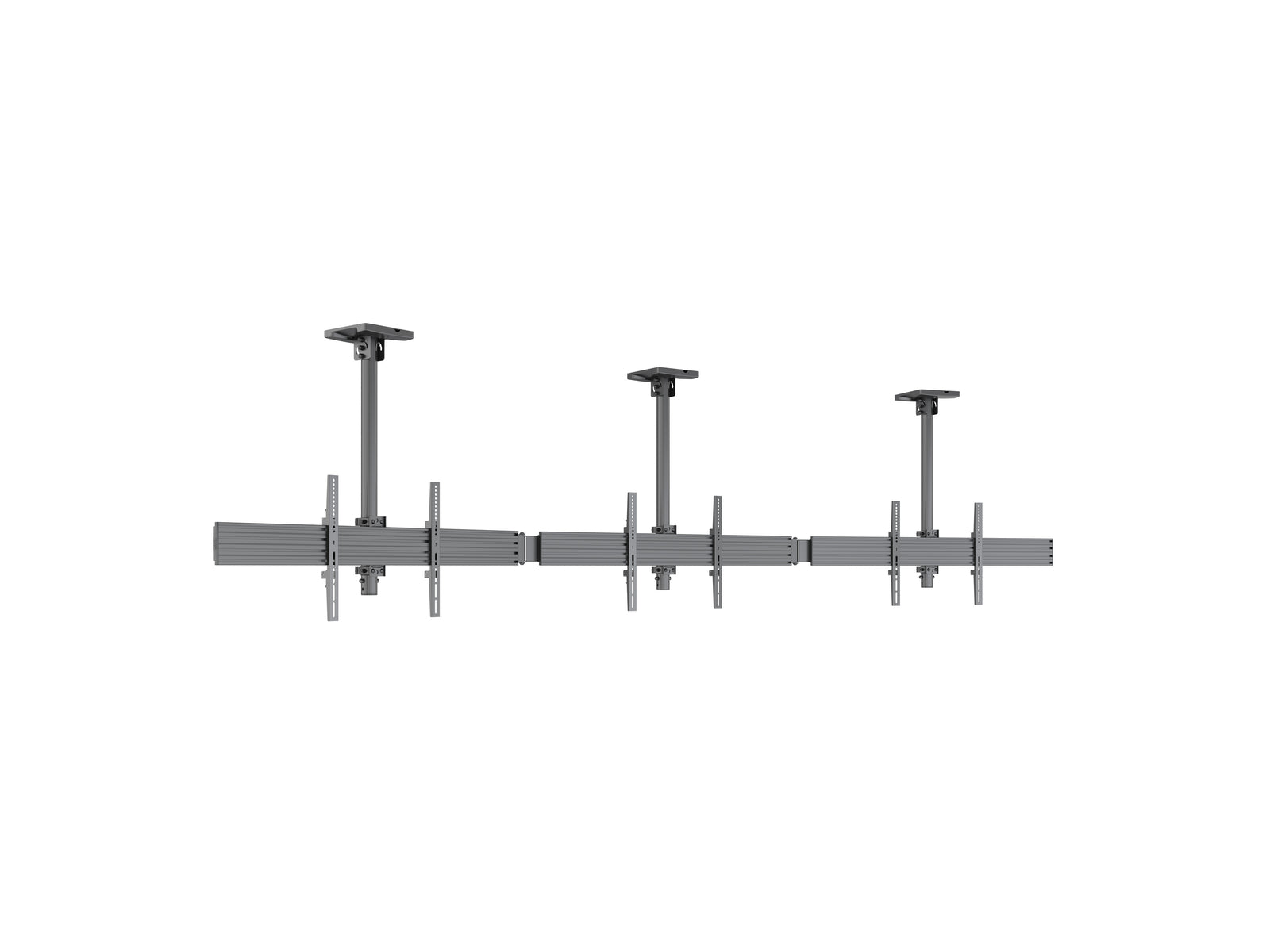 Multibrackets M Menu Board Pro 3-Screen Curved Ceiling Mount For 40"-65" Screen | VESA 600x400 Ceiling Mount Bracket Multibrackets