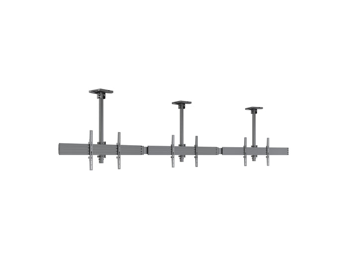 Multibrackets M Menu Board Pro 3-Screen Curved Ceiling Mount For 40"-65" Screen | VESA 600x400 Ceiling Mount Bracket Multibrackets