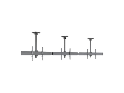 Multibrackets M Menu Board Pro 3-Screen Curved Ceiling Mount For 40"-65" Screen | VESA 600x400 Ceiling Mount Bracket Multibrackets