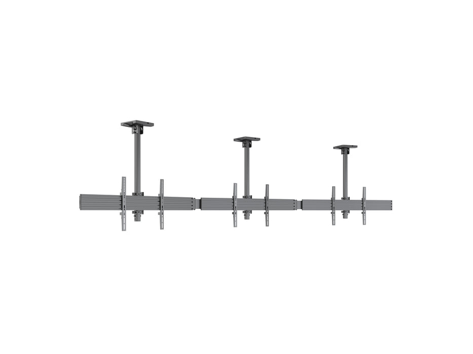 Multibrackets M Menu Board Pro 3-Screen Curved Ceiling Mount For 40"-65" Screen | VESA 600x400