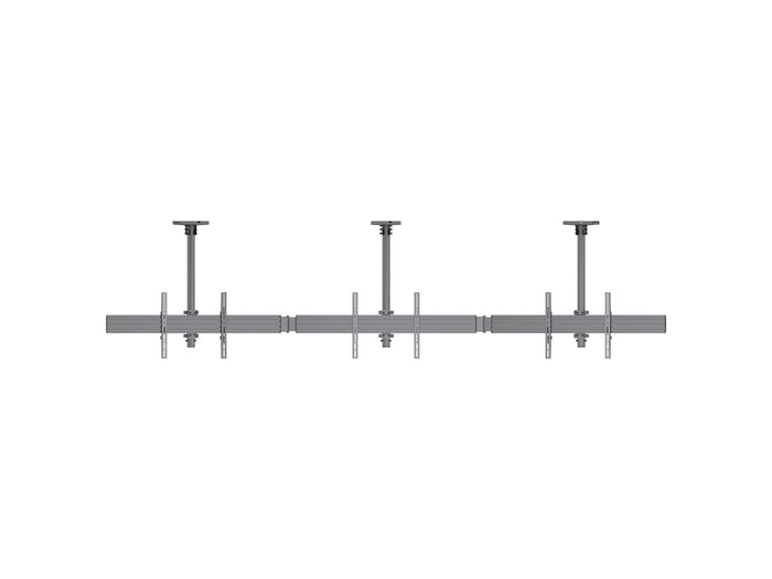 Multibrackets M Menu Board Pro 3-Screen Curved Ceiling Mount For 40"-65" Screen | VESA 600x400 Ceiling Mount Bracket Multibrackets