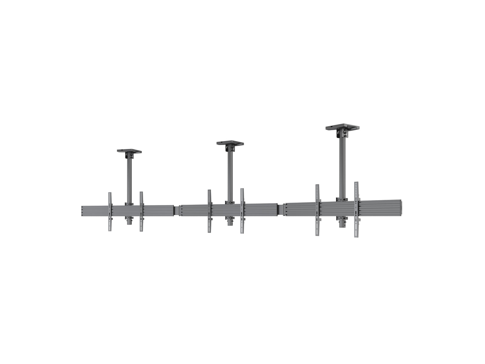 Multibrackets M Menu Board Pro 3-Screen Curved Ceiling Mount For 40"-65" Screen | VESA 600x400 Ceiling Mount Bracket Multibrackets