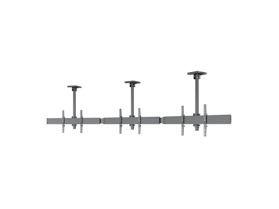 Multibrackets M Menu Board Pro 3-Screen Curved Ceiling Mount For 40"-65" Screen | VESA 600x400