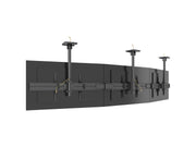 Multibrackets M Menu Board Pro 3-Screen Curved Ceiling Mount For 40"-65" Screen | VESA 600x400 Ceiling Mount Bracket Multibrackets